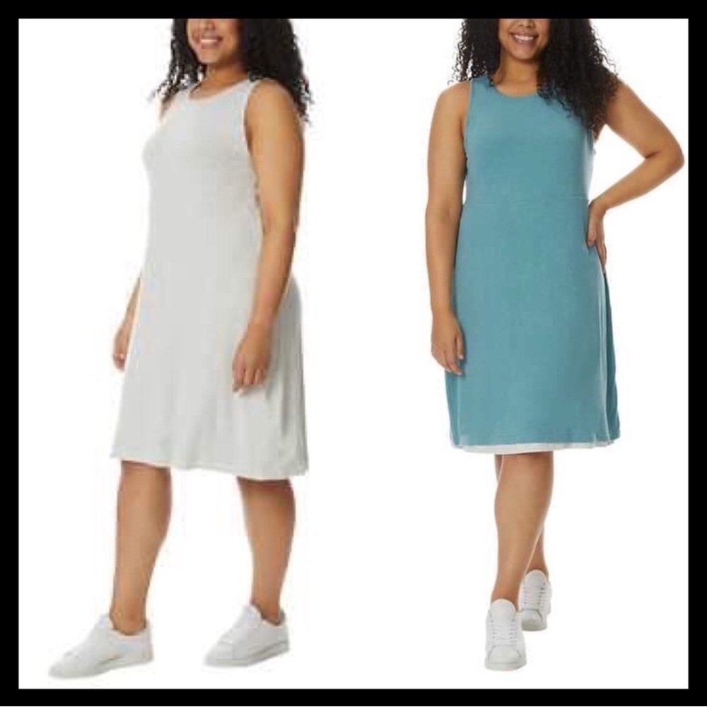 32 DEGREES Cool Reversible Dress
Colors: Teal & Light Grey - Picture 2 of 10
